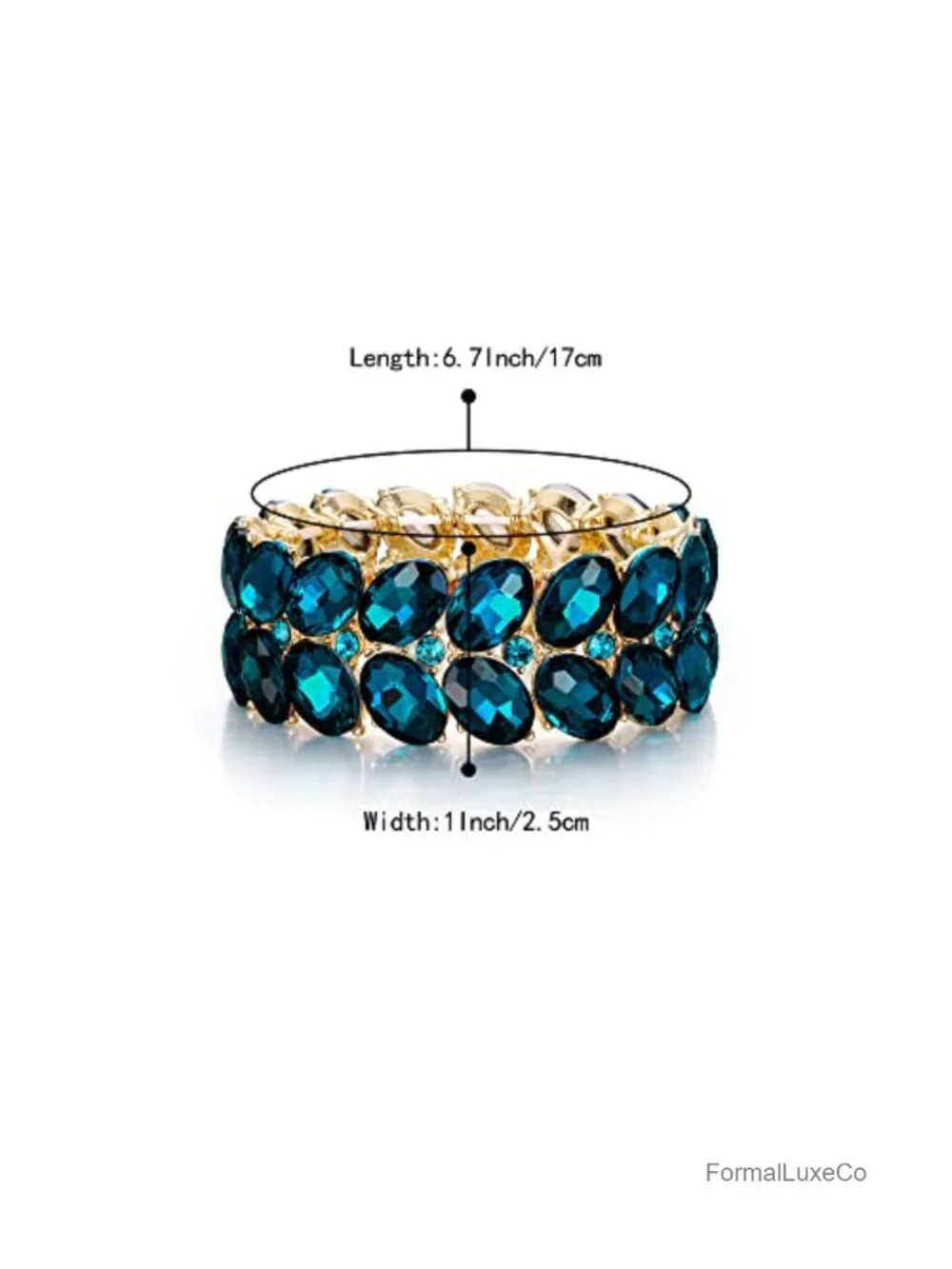 Austrian Crystal Stretch Bangle Bracelet Wedding Bridesmaid Gift
